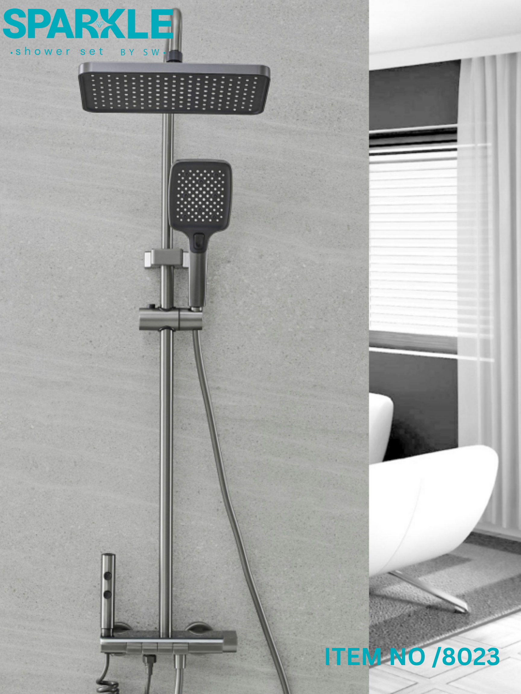 Smart Shower Set with Hand Spray Item No: 8023
