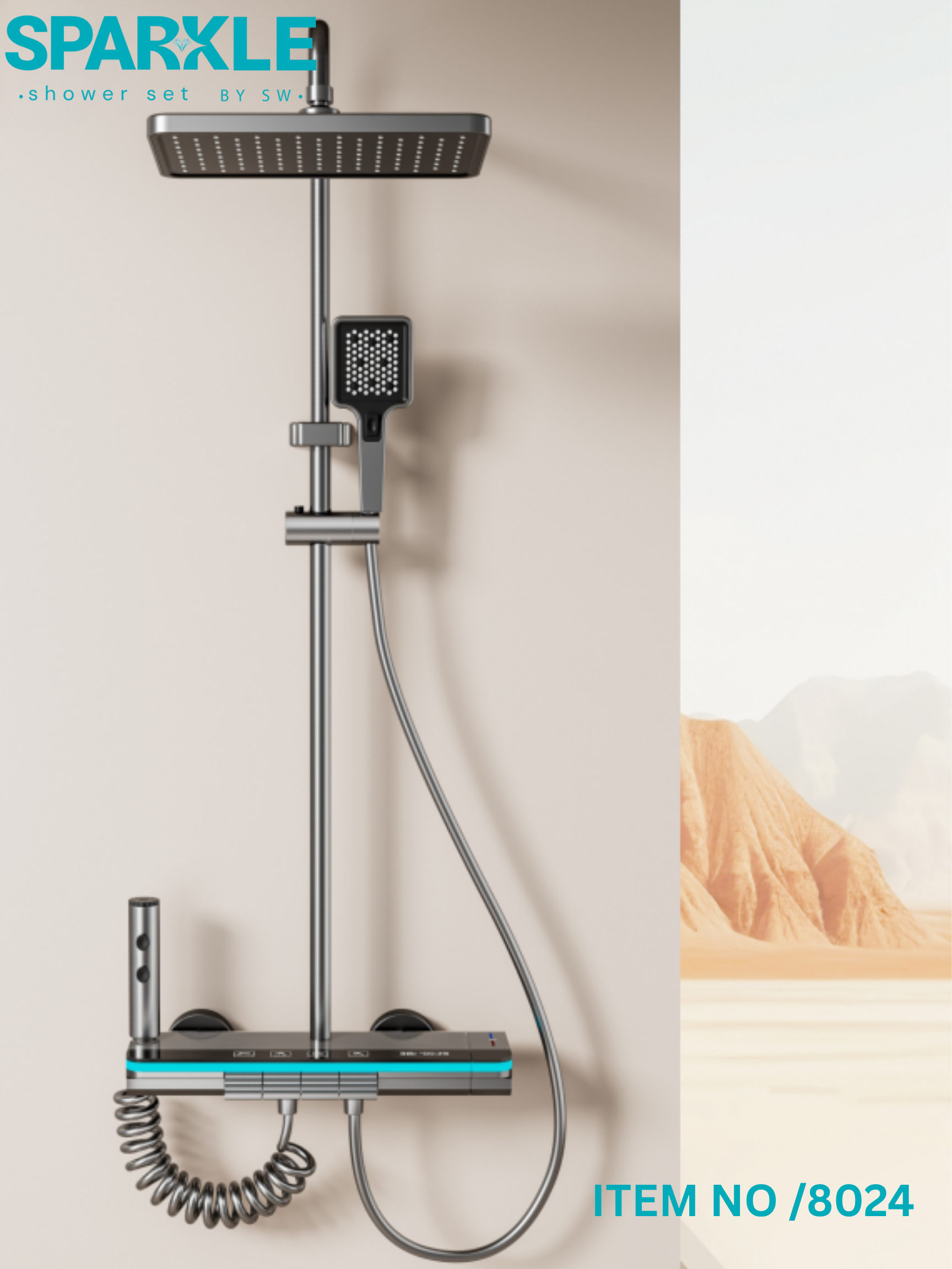 Smart Shower Set with Hand Spray Item No: 8024