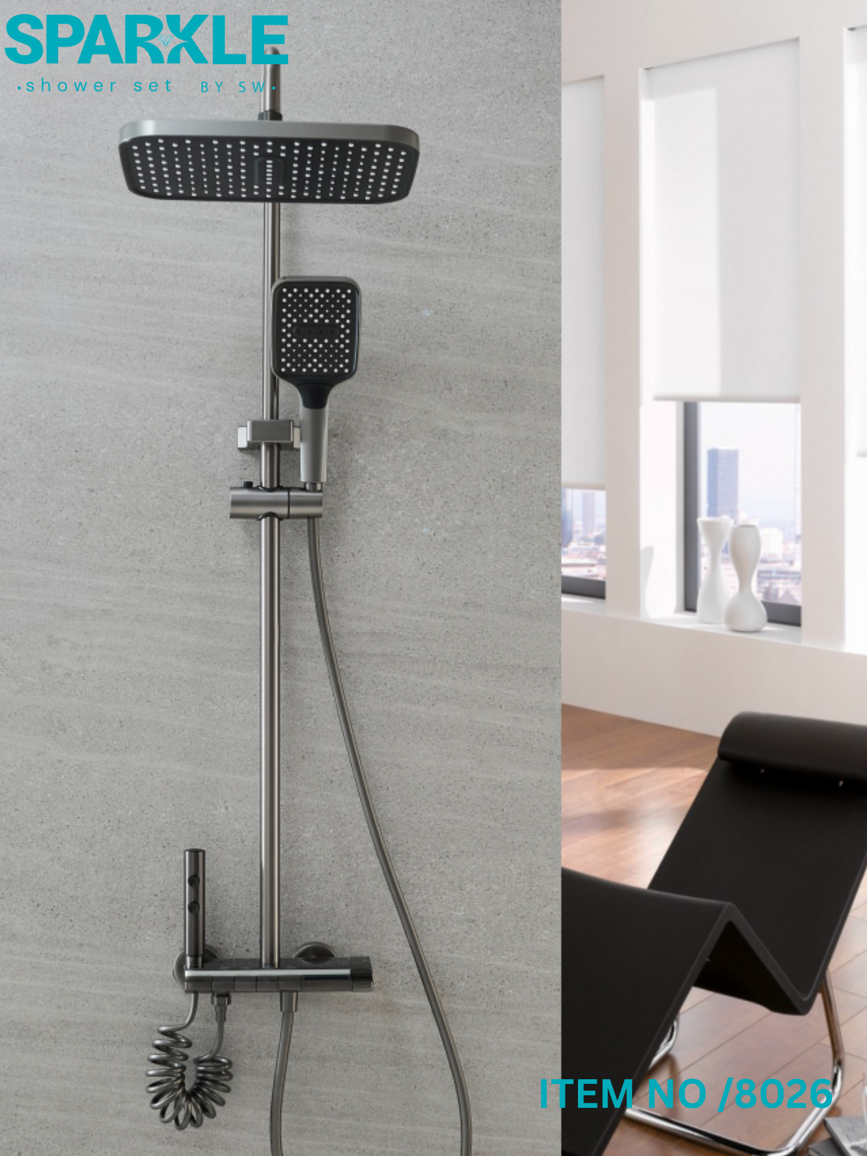 Smart Shower Set with Hand Spray Item No: 8026