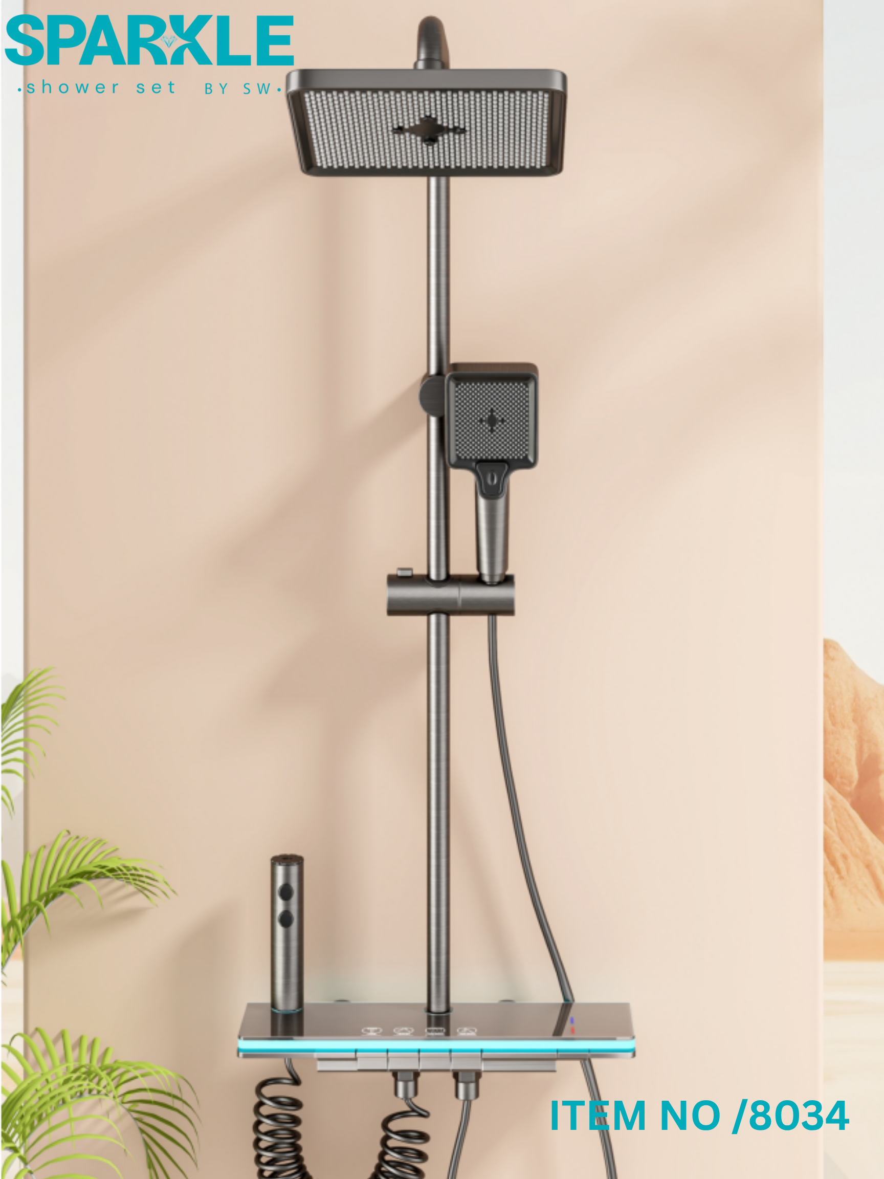 Smart Shower Set with Hand Spray Item No: 8034
