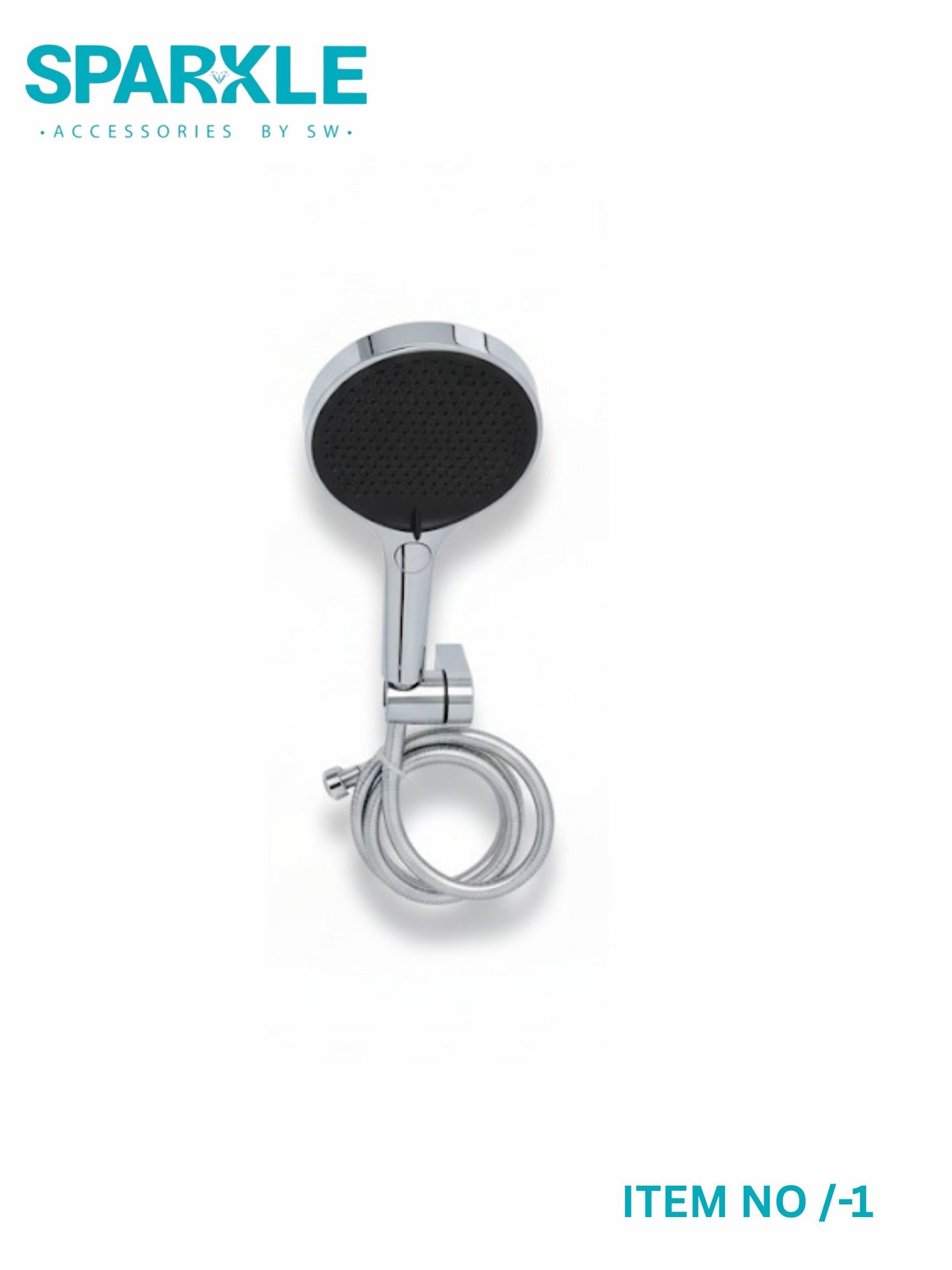 "SPARKLE" Hand Shower Silver*Black