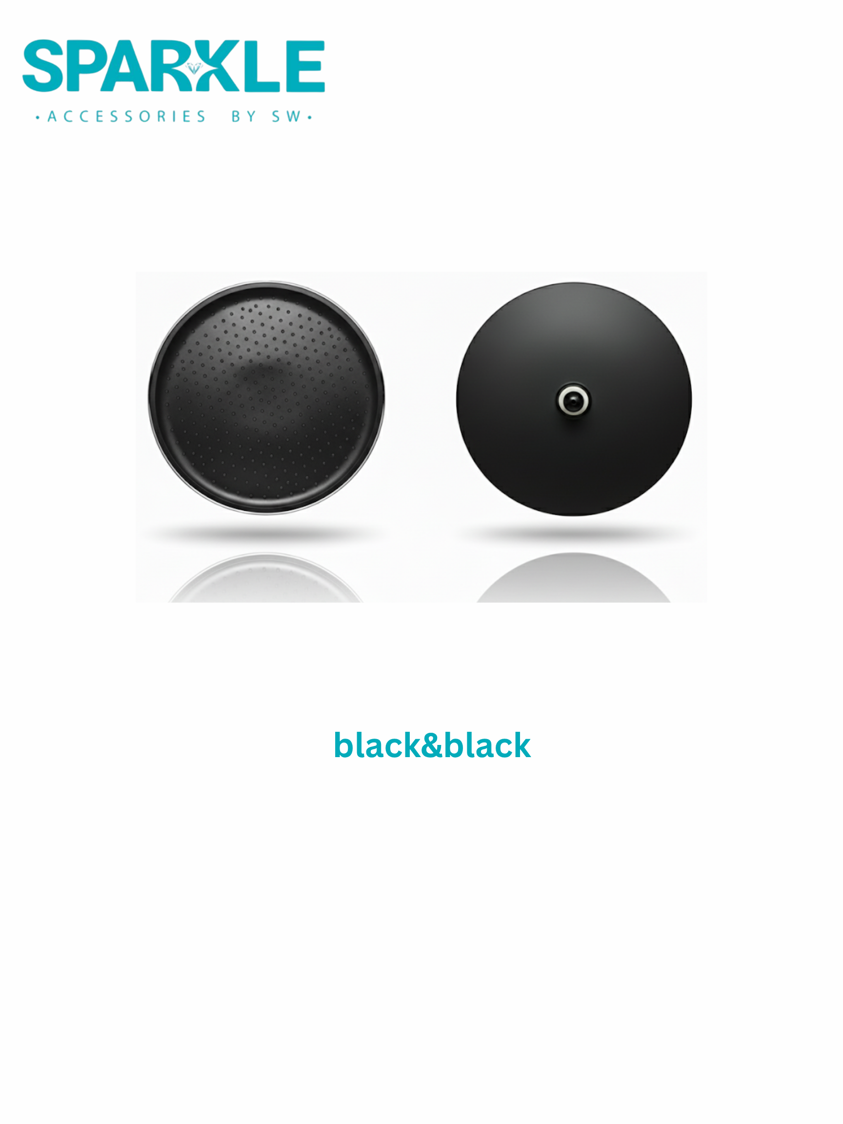"SPARKLE" Showerheads black*black (30CM)