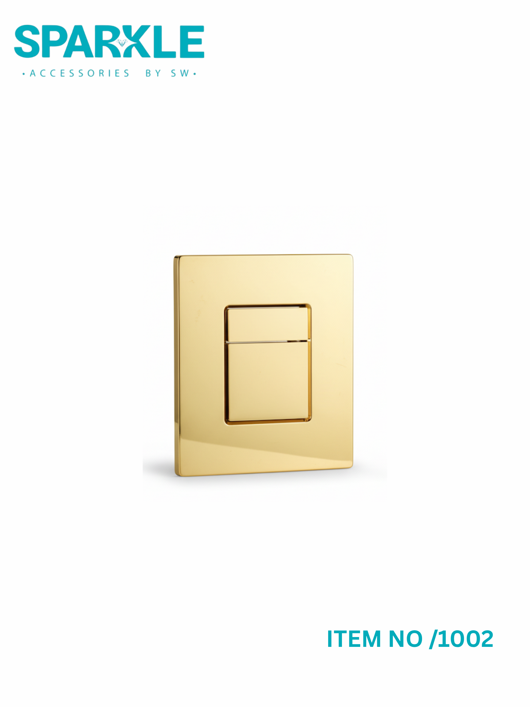 "SPARKLE" Dual Flush Plate for a Concealed Cistern