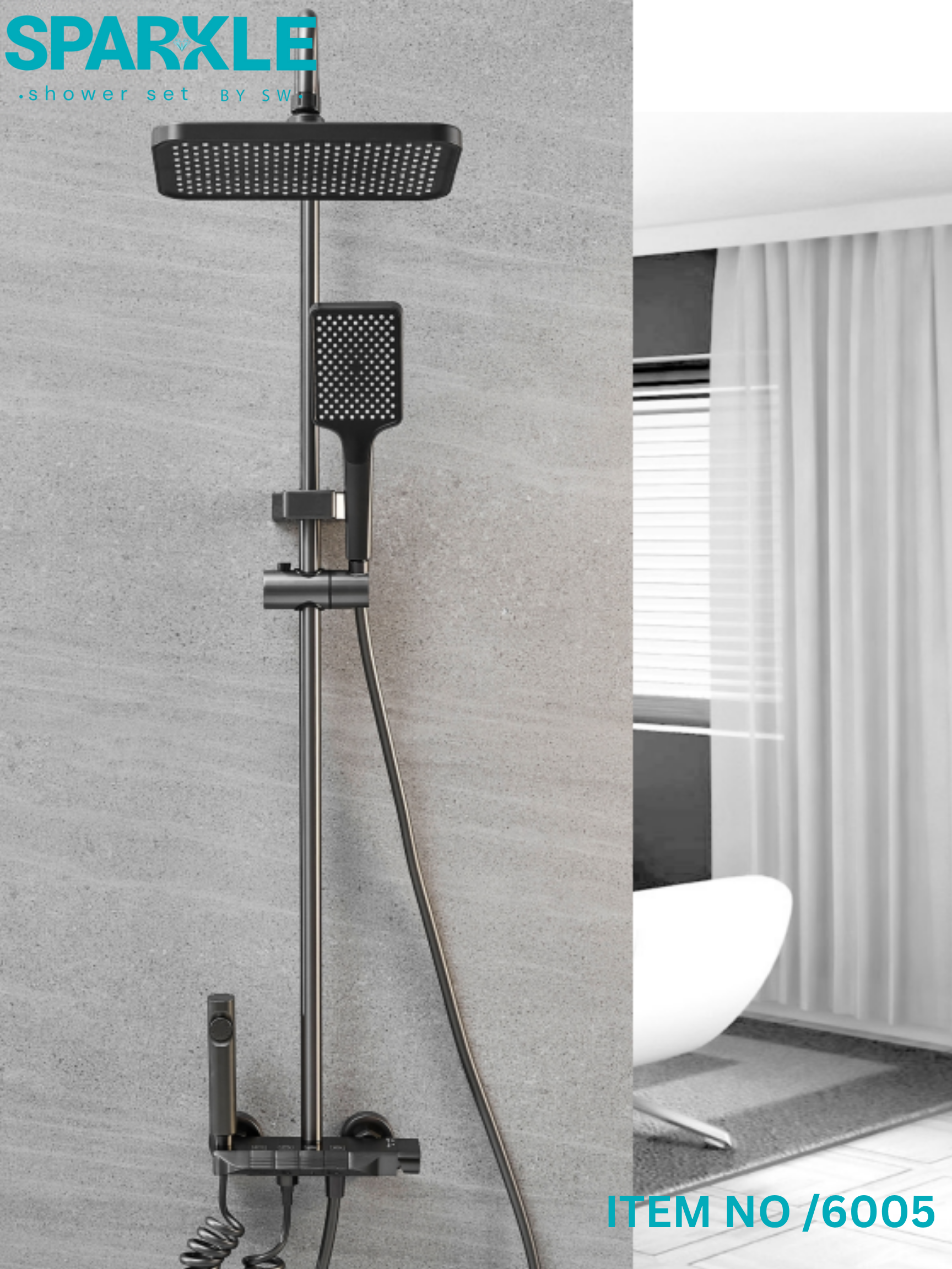 Smart Shower Set with Hand Spray Item No: 6005