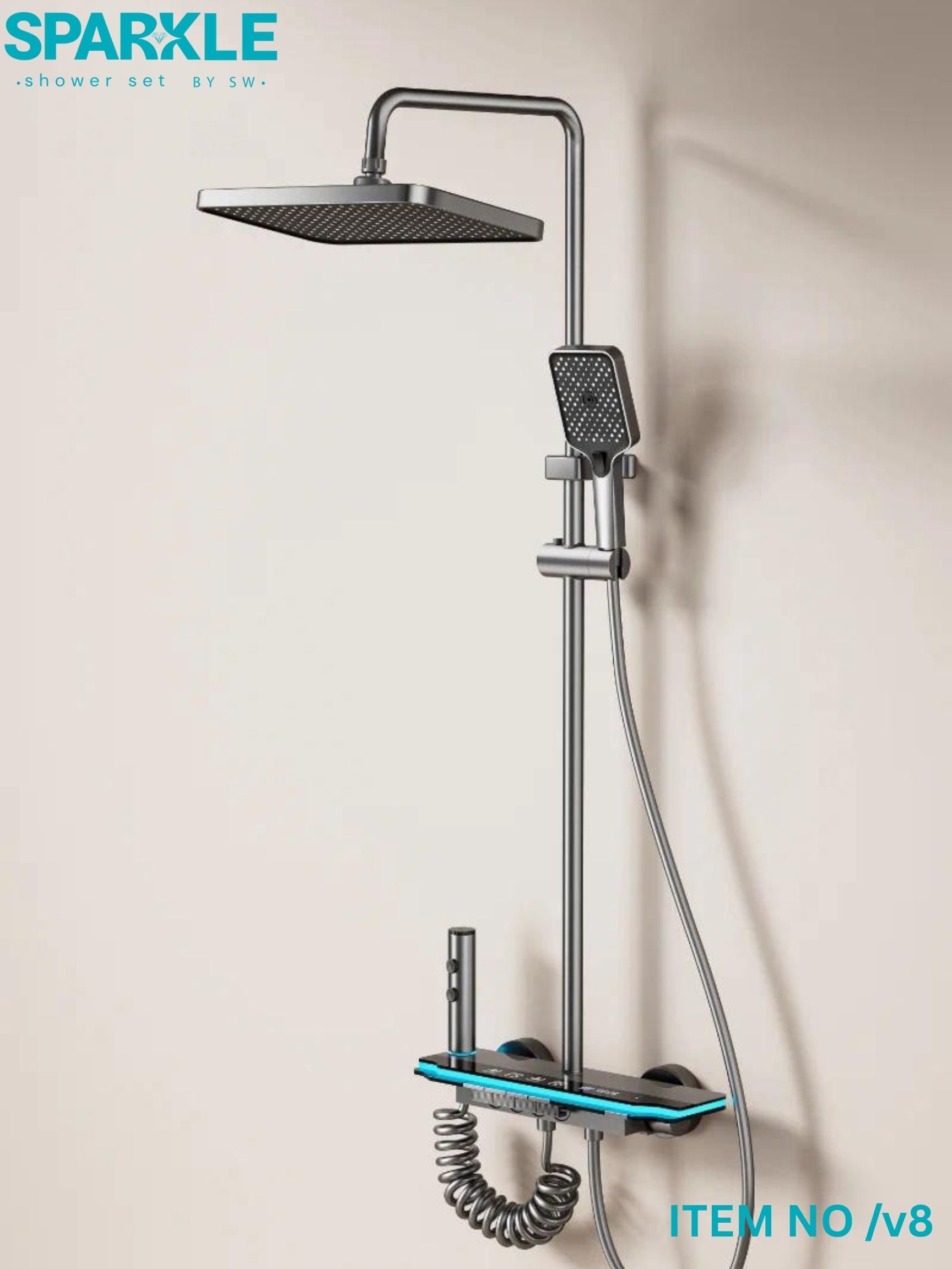 Smart Shower Set with Hand Spray Item No: V8