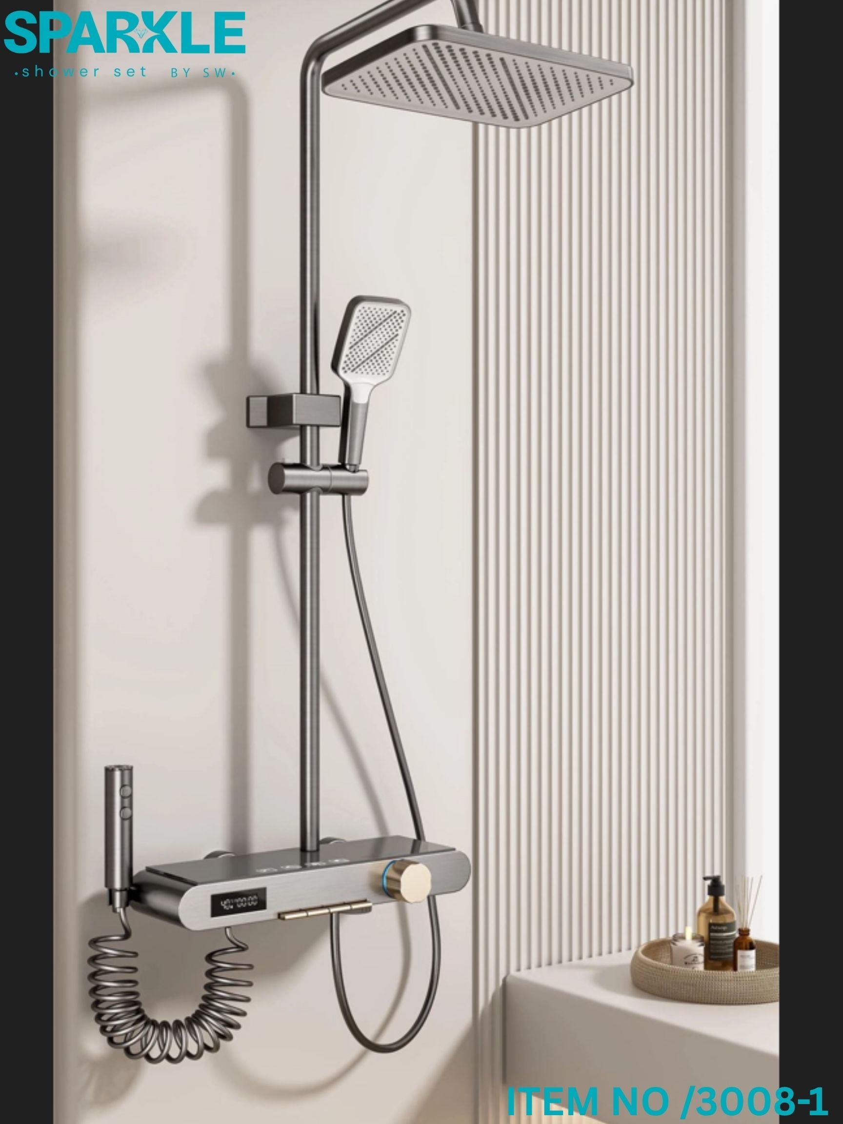 Smart Shower Set with Hand Spray Item No: 3008-1