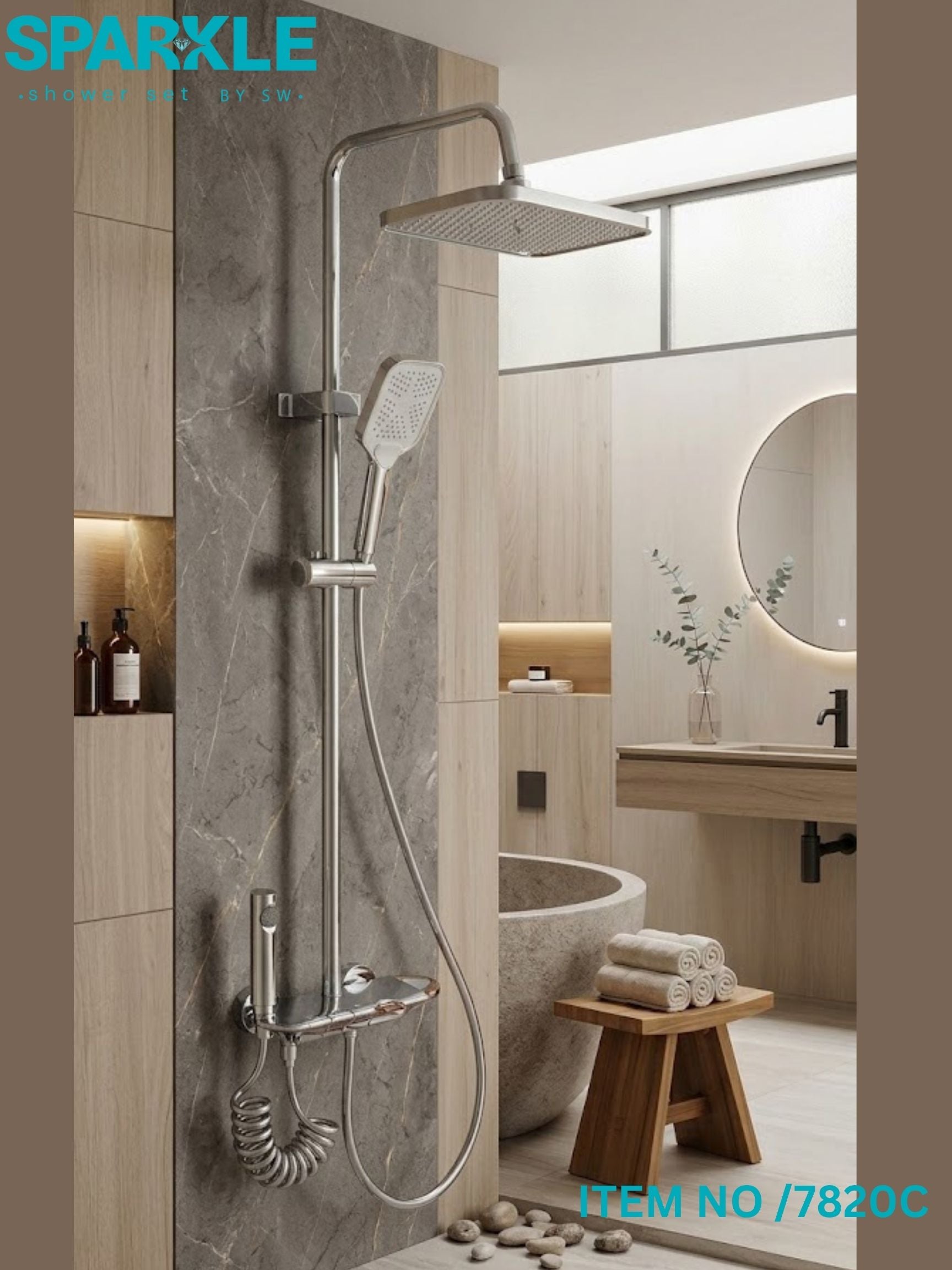 Smart Shower Set with Hand Spray Item No: 7820