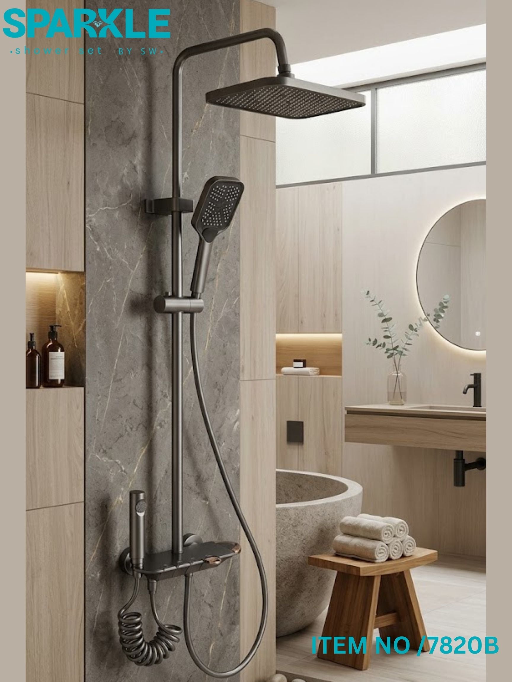 Smart Shower Set with Hand Spray Item No: 7820
